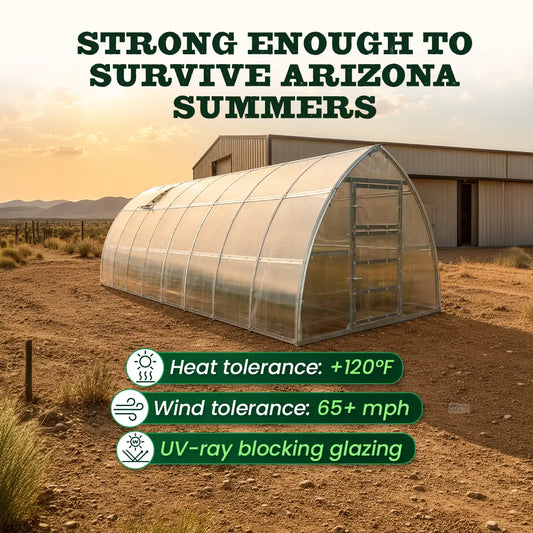 Classic Arch Polycarbonate Greenhouse