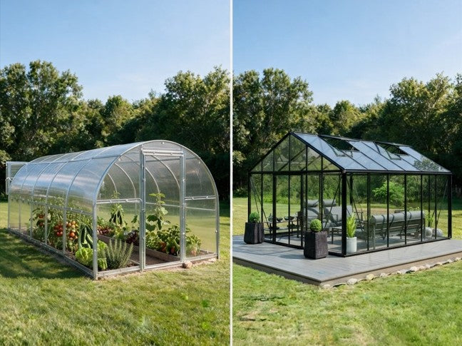 Polycarbonate vs. Glass Greenhouses: Which Is Right for Your Texas Backyard?