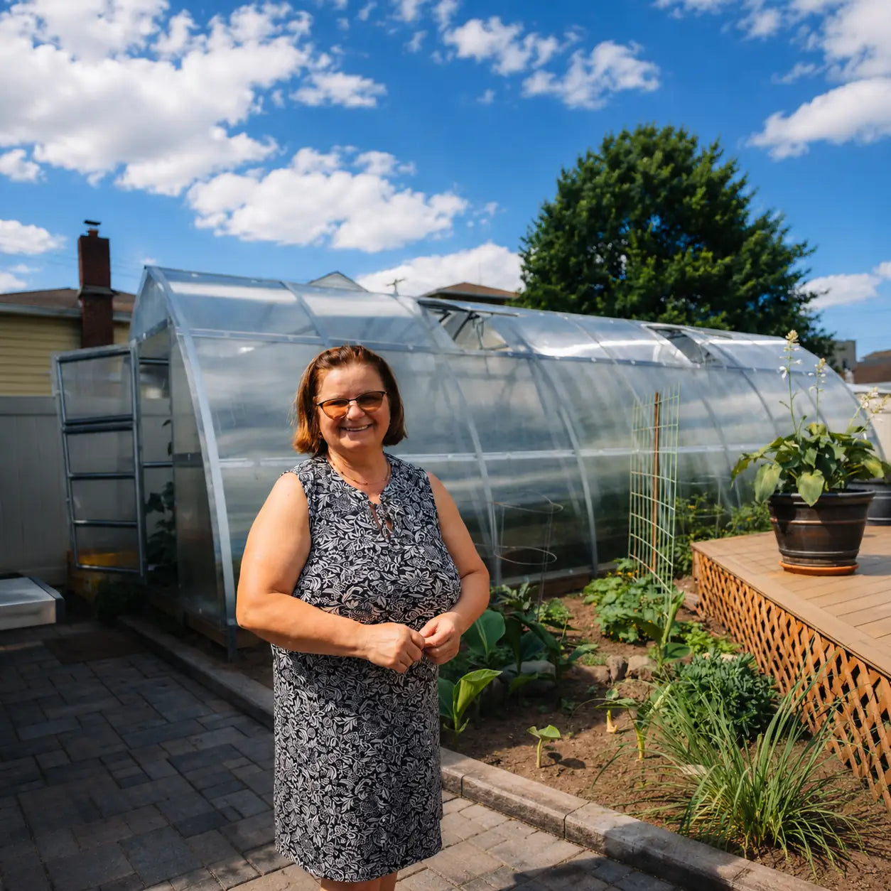 Classic Arch Polycarbonate Greenhouse