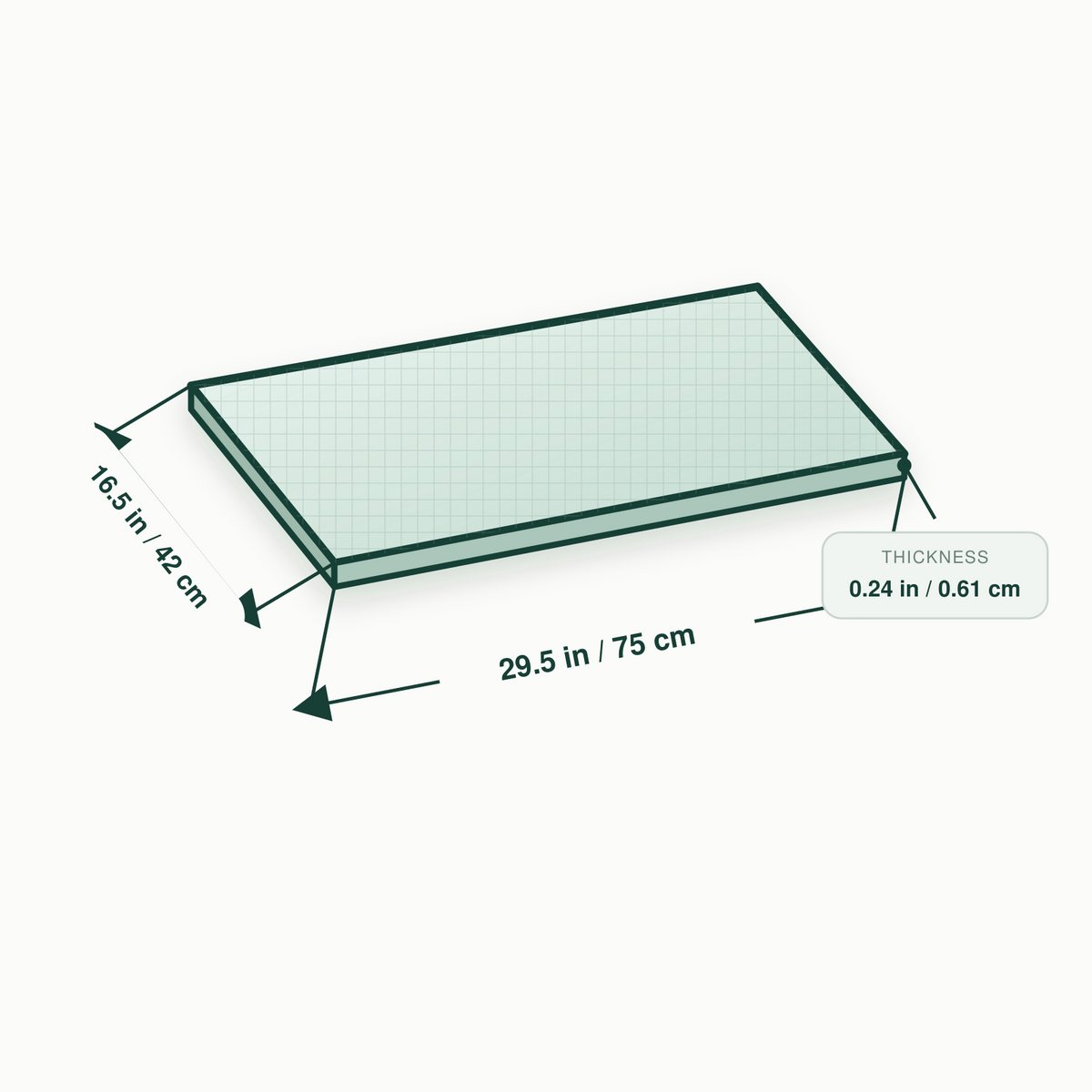 Greenhouse Shelves — dimensions